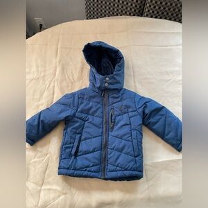 Timberland Puffer Hooded Full Zip Youth Coat Sz XS 2-3T
